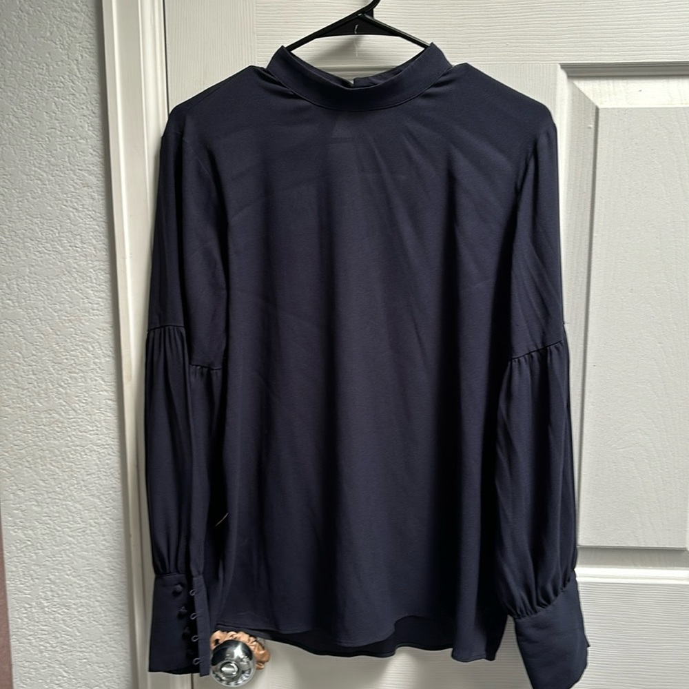 Ann Taylor blouse in navy blue